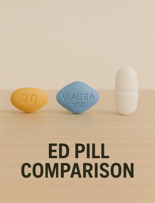 Sildenafil vs Tadalafil vs Vardenafil vs Avanafil (Full Comparison) 2 ED Pill Comparison